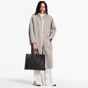 Louis Vuitton Leather Empreinte Noir Monogram OnTheGo GM Tote Bag Black